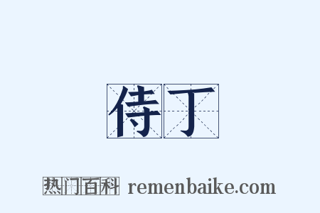 侍丁是什么意思的图片